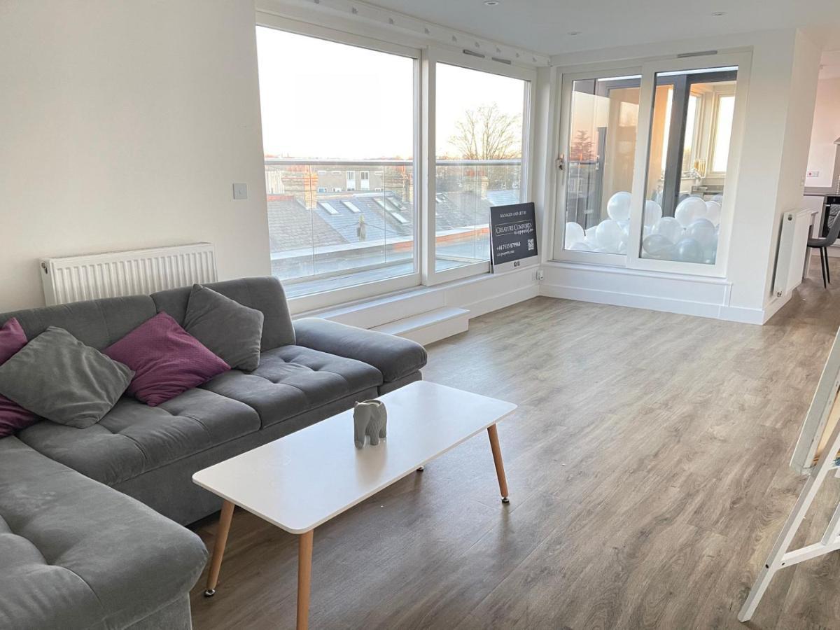 City Centre, Sleeps 7, Stunning Views & Parking, Interconnected Rooms Long Stay Work Contractor Leisure, Diamond Penthouse Кембридж Экстерьер фото